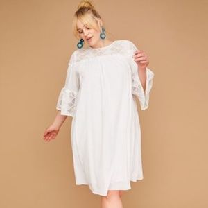 Lane Bryant crinkle cotton swing dress, size 12-14